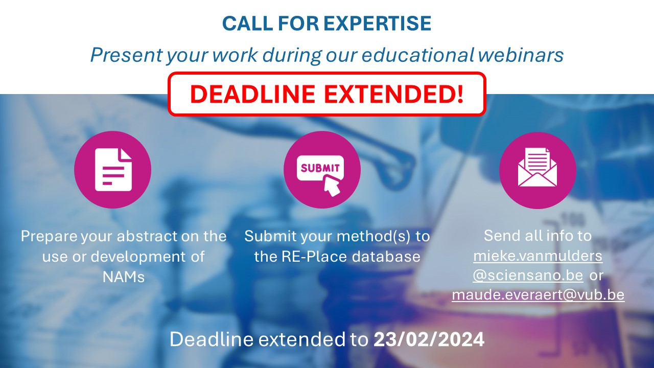Call for expertise - Deadline extended 